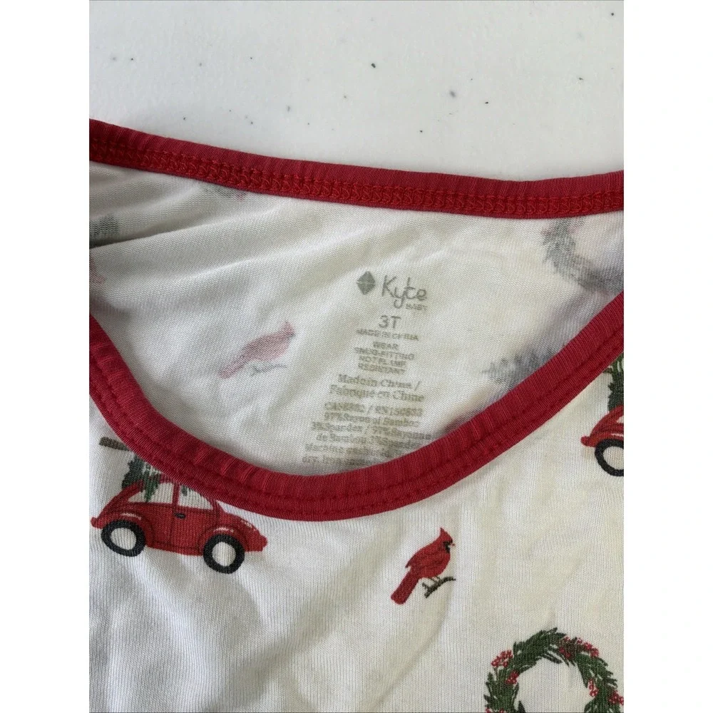 Kyte little sleepies 3T months 5pc lot Christmas Pajamas Bamboo Nativity top